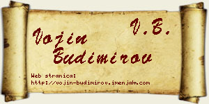 Vojin Budimirov vizit kartica